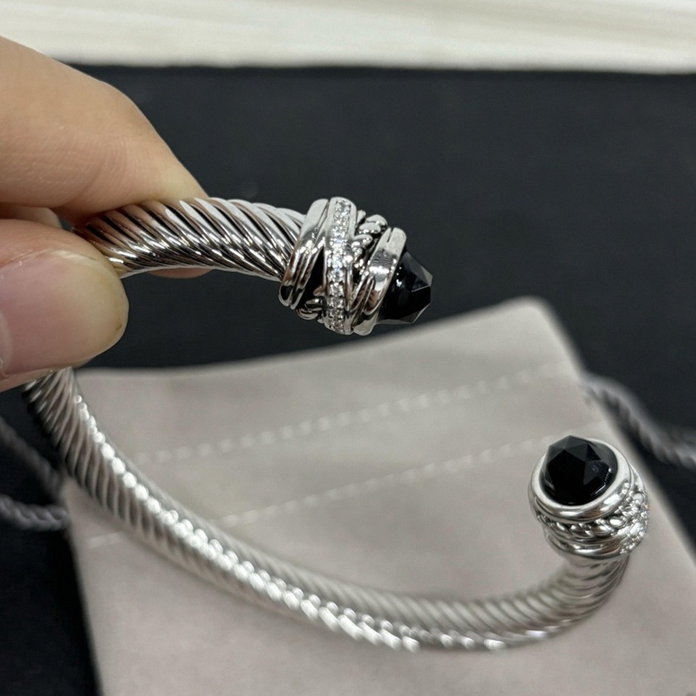David Yurman Silver Cable-Twist Bracelet - Picture 2 of 5